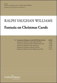 Fantasia on Christmas Carols TTBB choral sheet music cover Thumbnail